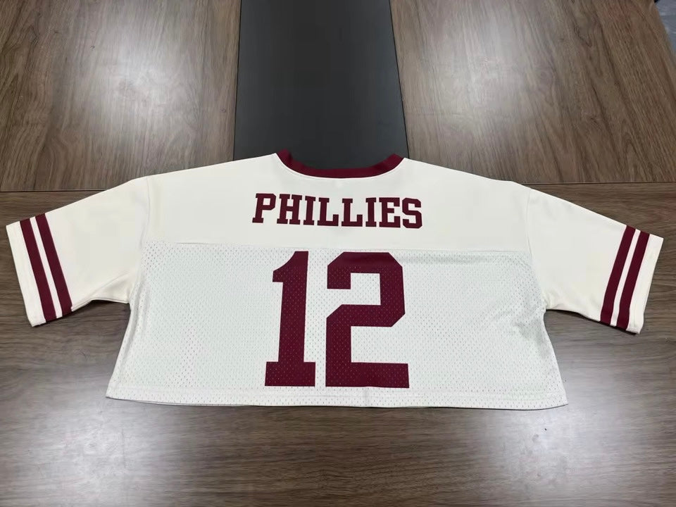 Phillies throwback crop jersey
