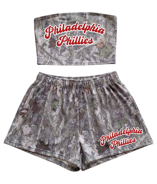 Camo strapless set