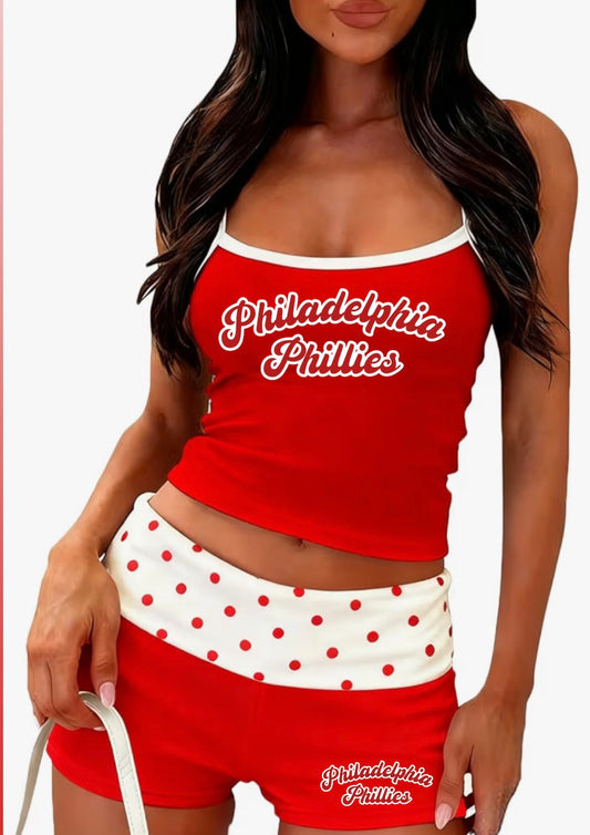 Phillies polka dot set